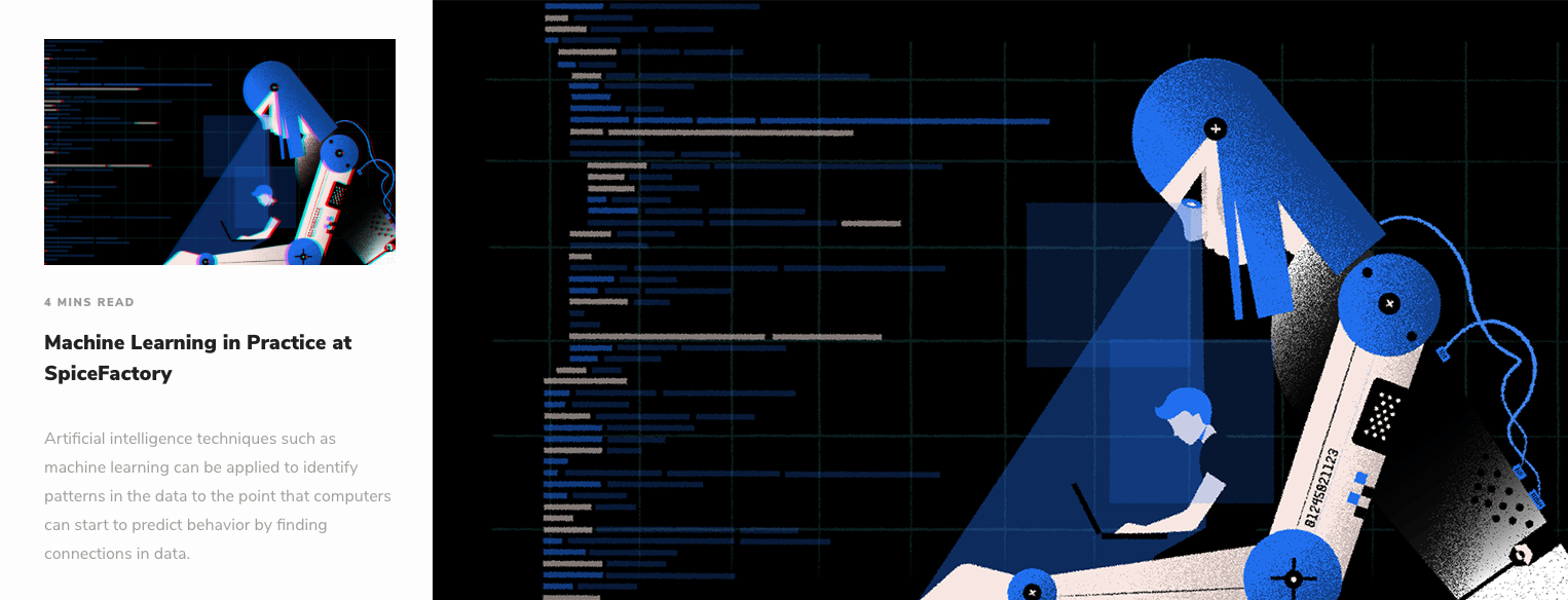Machine learning illustration