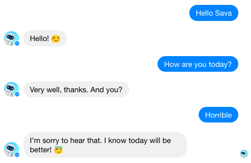 Sava the Optimistic Chatbot