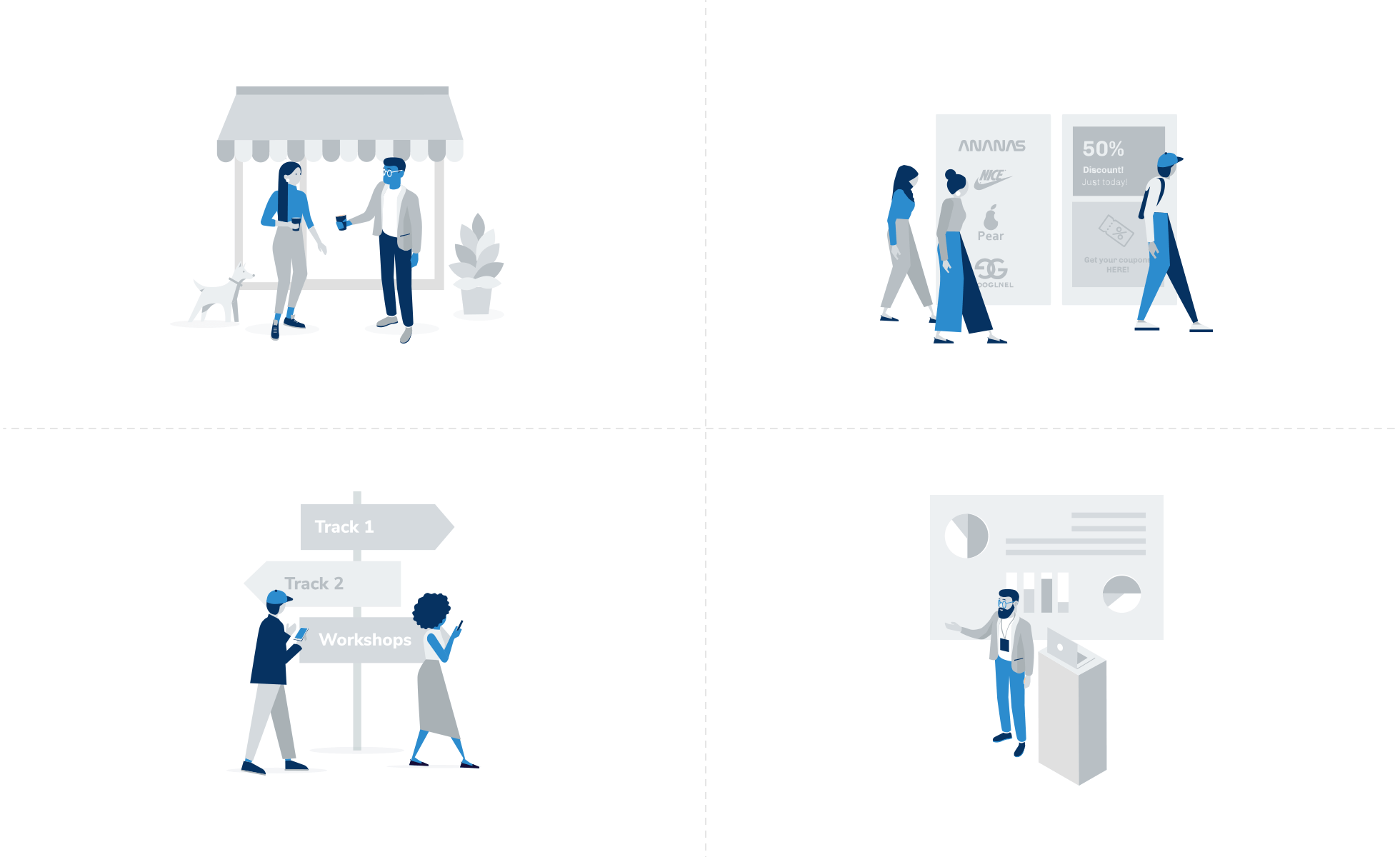 Sava App illustrations for empty states