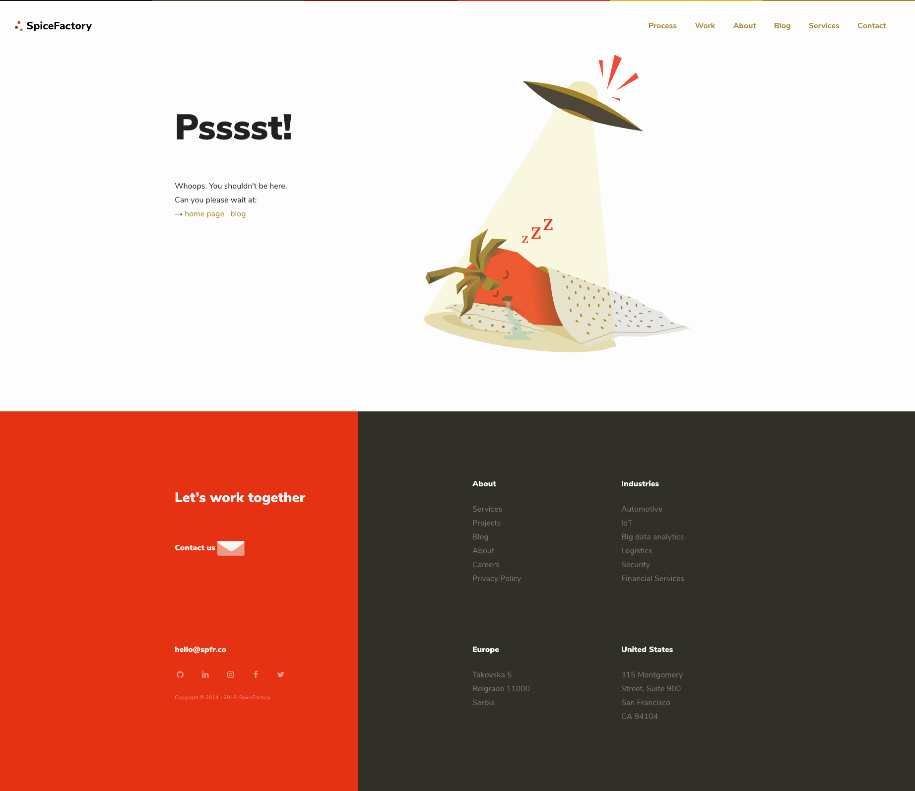 SpiceFactory page not found illustration