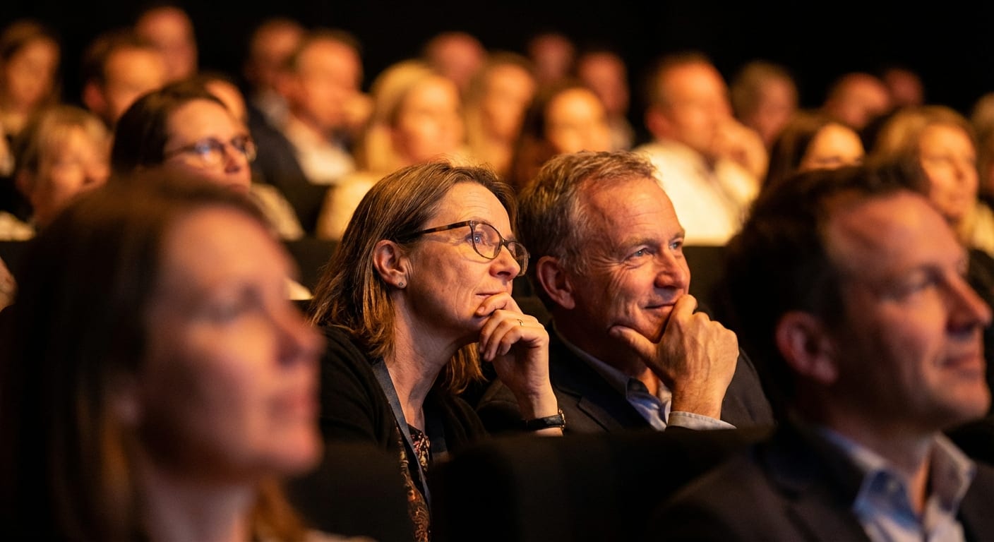 Engaged conference audience