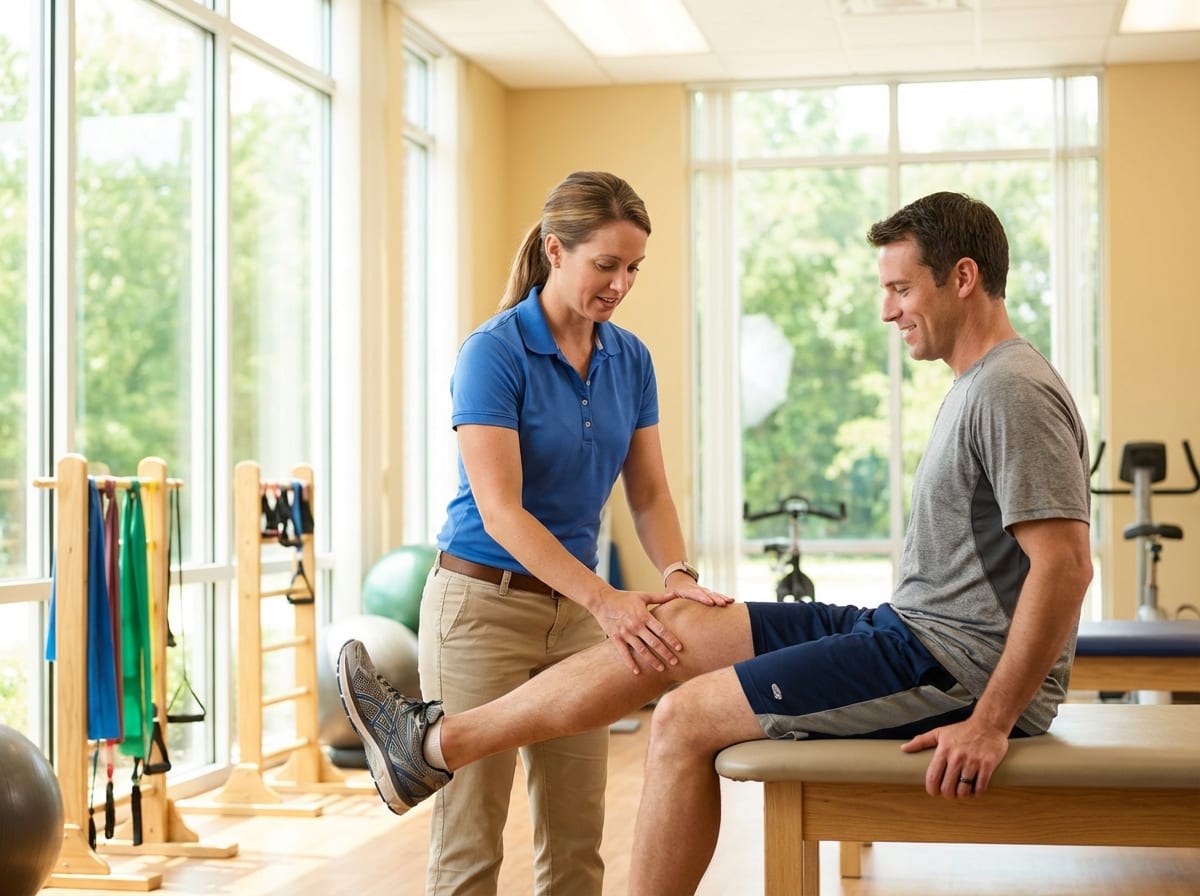 Patient and therapist during recovery session
