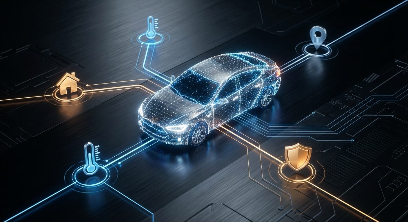 Connected car network visualization